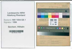 Entnazifizierung Wilhelm Berchem , geb. 19.11.1889 (Buchhalter)