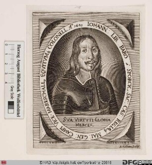 Bildnis Johann Sporck (1647 Reichsfrhr., 1664 Reichsgraf von)