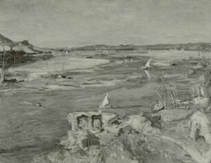Der Nil bei Assuan : Slevogt, Max. Der Nil bei Assuan. Öl auf Leinwand; 73 x 95 cm. 1914. Dresden: Galerie Neue Meister, 2550