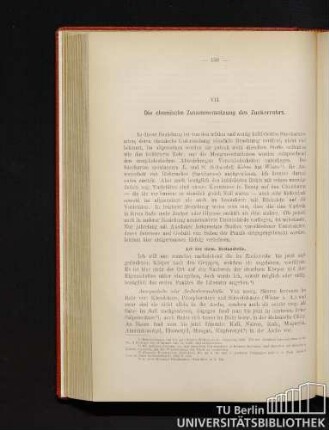 VII. Die chemische Zusammensetzung des Zuckerrohrs.