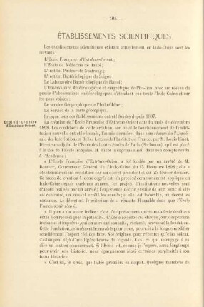 Établissements scientifiques