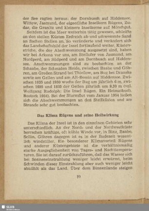Das Klima Rügens und seine Heilwirkung