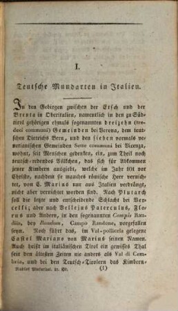 Mustersaal aller teutschen Mund-arten : enthaltend Gedichte, prosaische Aufsätze und kleine Lustspiele in den verschiedenen Mund-arten aufgesetzt; und mit kurzen Erläuterungen versehen, 1