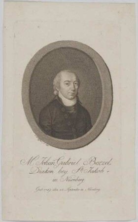 Bildnis des Johann Gabriel Bezzel