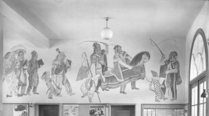 Rottweil Empfangsgebäude Schalterhalle Wandmalerei