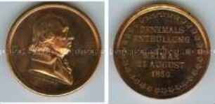 Medaille mit Johann Gottfried Herder zur Enthüllung seines Denkmals in Weimar 1850, Nachbildung