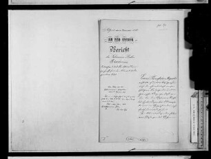 Berichte über unerledigte Gegenstände (1885-1890)