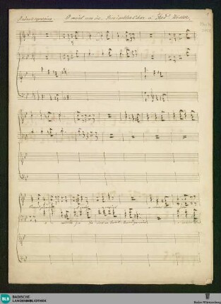 O weint um sie - Don Mus.Ms. 2458 : Coro; g