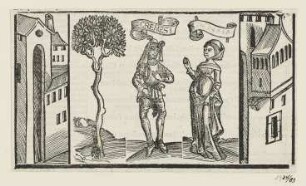 Cremes und Sostrata, erstmals erschienen in: "Terentius", Straßburg 1496, fol. CLXXI