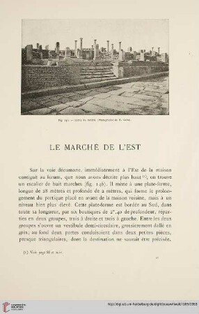 Le marche de l'est