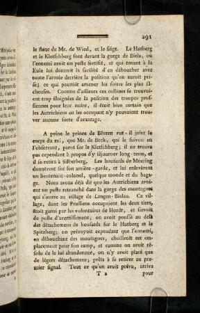 291-299, A peine le prince de Bévern eut - il joint le corps du roi, ...