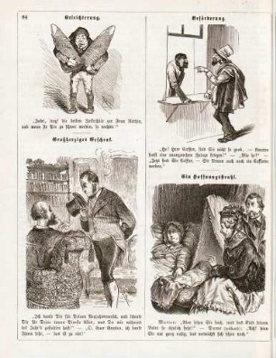 "Erleichterung" "Großherziges Geschenk" "Beförderung" "Ein Hoffnungsstrahl"