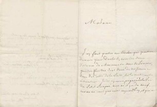 Georg Wilhelm Fleischmann an Karoline Luise von Baden (Straßburg)