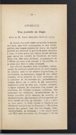 Appendice - Une journée en ôtage