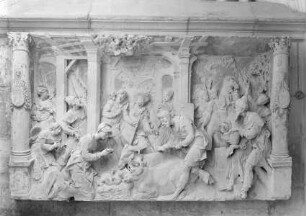 Relief mit der Geburt Christi