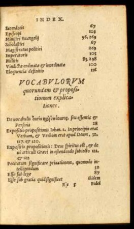 Vocabulorum quorundam et propositionum explicationes.