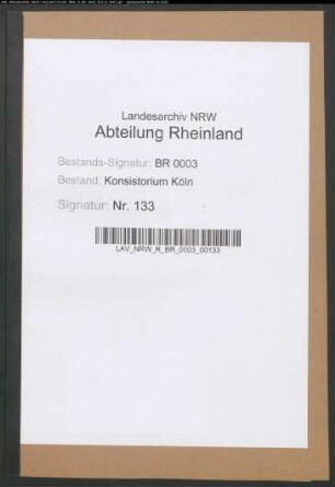 Evangelischer Gottesdienst in Siegburg (Irrenanstalt)