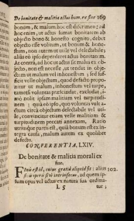 169-191, Conferentia LXIV.-LXIX.