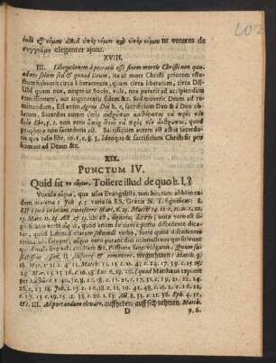 Punctum IV. Quid sit ..., Tollere illud de quoh. I,?