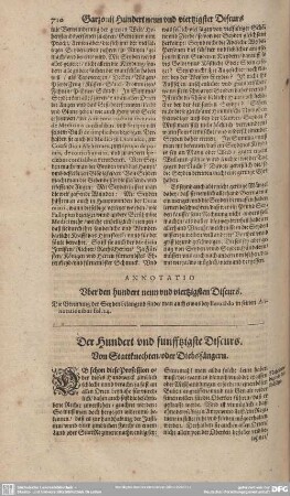 Der Hundert und funfftzigste Discurs. Von Stattknechten/oder Diebsfängern.