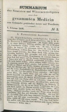 1. Februar 1836. No 3.