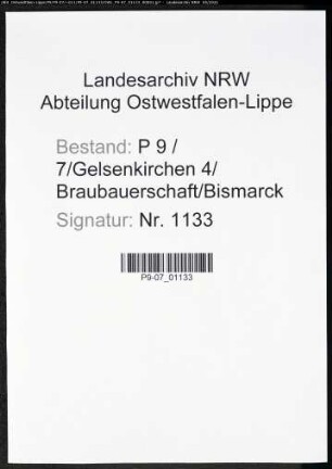 Heiratsregister Standesamt Gelsenkirchen 4 Braubauerschaft Bismarck