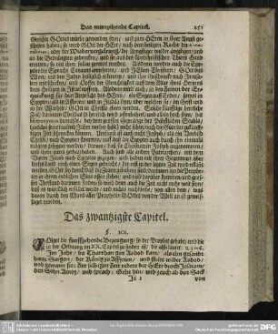 Das zwantzigste Capitel