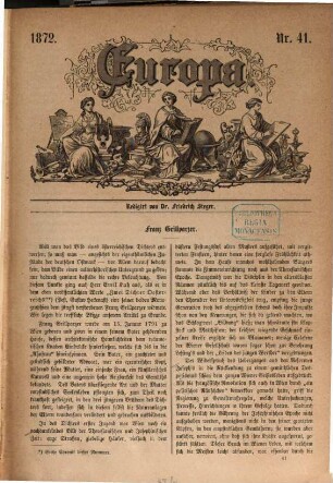 Europa : Chronik der gebildeten Welt. 1872,2, 1872,[2]