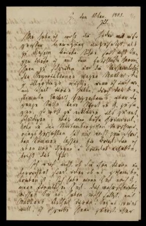 1: Brief von Karl Wilhelm Paetz an Gustav Hugo, Göttingen, 13.7.1803