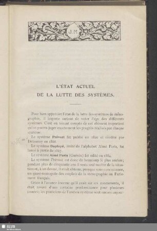 L´État Actuel De La Lutte Des Systèmes