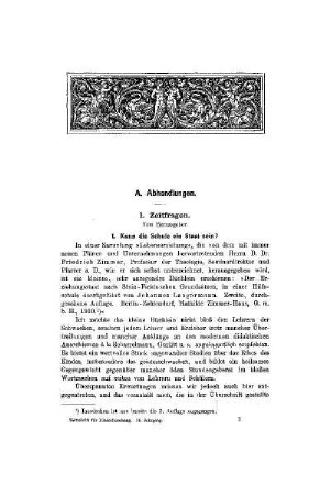Die Zeitfragen