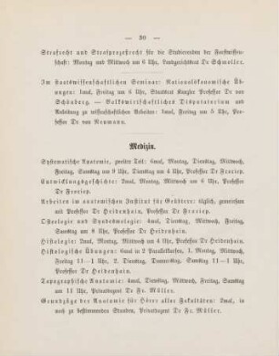 30-35, Medizin