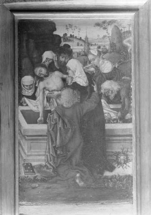 Hausaltar mit der Passion Christi — Die Grablege Christi