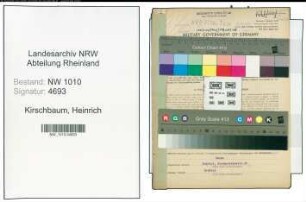 Entnazifizierung Heinrich Kirschbaum , geb. 29.03.1912 (Kaufm.Angestellter)