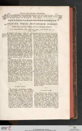 Statuta Synodi Provincialis Dublinii