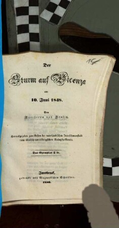 Der Sturm auf Vicenza am 10. Juni 1848