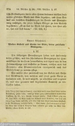 Achter Abschnitt. Wahre Gestalt und Größe der Erde; deren zwiefache Bewegung