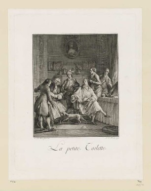 La Petite toilette, Blatt 14 der Folge "Suites d'Estampes pour servier a l'Histoire du Costume en France dans le Dix-Huitième Siècle"