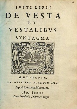 Iusti Lipsi de vesta et vestalibus syntagma