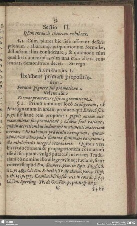 Sectio II. Ipsam traducis theorian exhibens