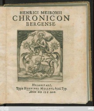 Henrici Meibomii Chronicon Bergense