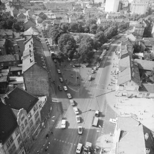Ilversgehofener Platz in Erfurt : Blickrichtung Norden