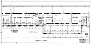 Stuttgart Hbf: Empfangsgebäude Kantine Gl.16 Küche Grundriss 2.Obergeschoß