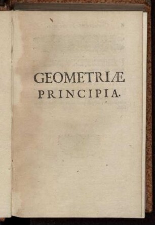 Goemetria Principia.
