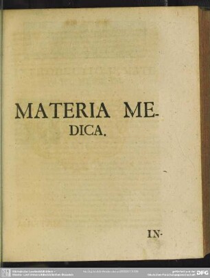 Materia Medica