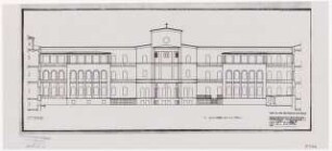 Evangelisches Diakonissenkrankenhaus Bethanien, Berlin-Kreuzberg Umbau. Hauptgebäude: Westansicht 1:200
