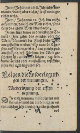 Wiederlegung der ersten meinung.