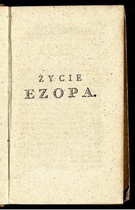 Zycie Ezopa.