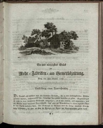 Ein und vierzigstes Stück. Prag den 8ten Oktober 1788.