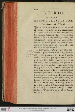 Liber III. De condictione ex lege